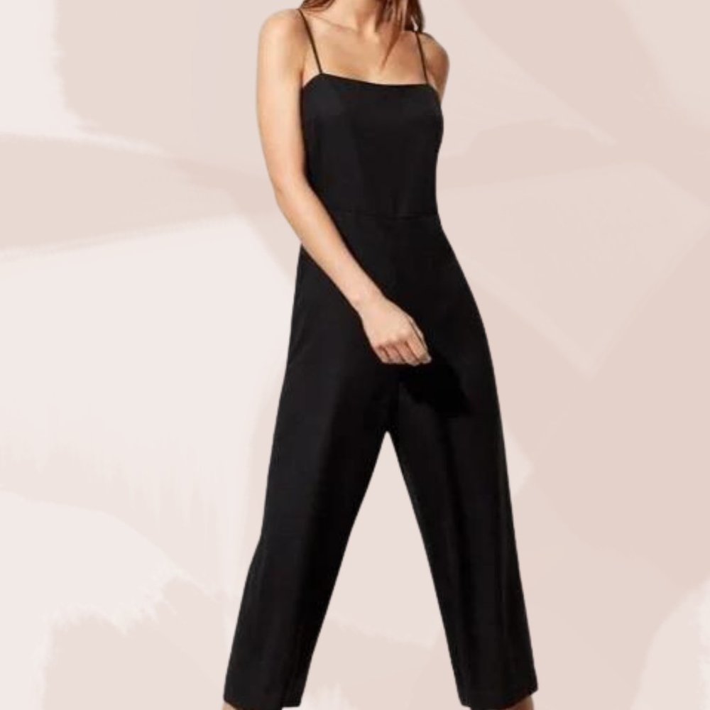 Aritzia Babaton Wide Leg Jumpsuit | Black | Size 8